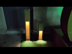 দেহাতি লাল কর্টেন স্টিল আউটডোর লাইট বক্স মেটাল আউটডোর ল্যাম্প 10Watt