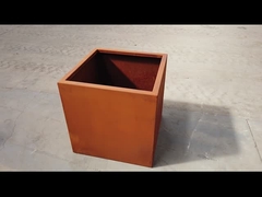 কাস্টম আউটডোর গার্ডেন ফ্লাওয়ার পট প্ল্যান্টার বড় ধাতু