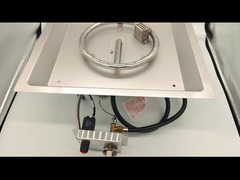 কাস্টমাইজযোগ্য আউটডোর আয়তক্ষেত্রাকার গ্যাস ফায়ারপিট বার্নার ইনডোর